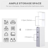 MLNshops Stylish Bathroom Storage Cabinet with Shelves