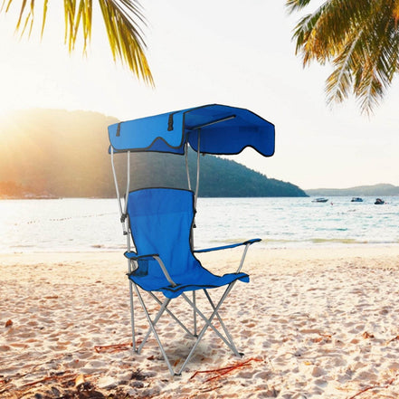 mlnshops Sun Protection Camping Chair with Canopy