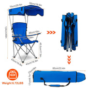 mlnshops Sun Protection Camping Chair with Canopy