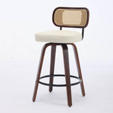 MLNshops Swivel Bar Stools for Kitchen Island with Cushioned Seat