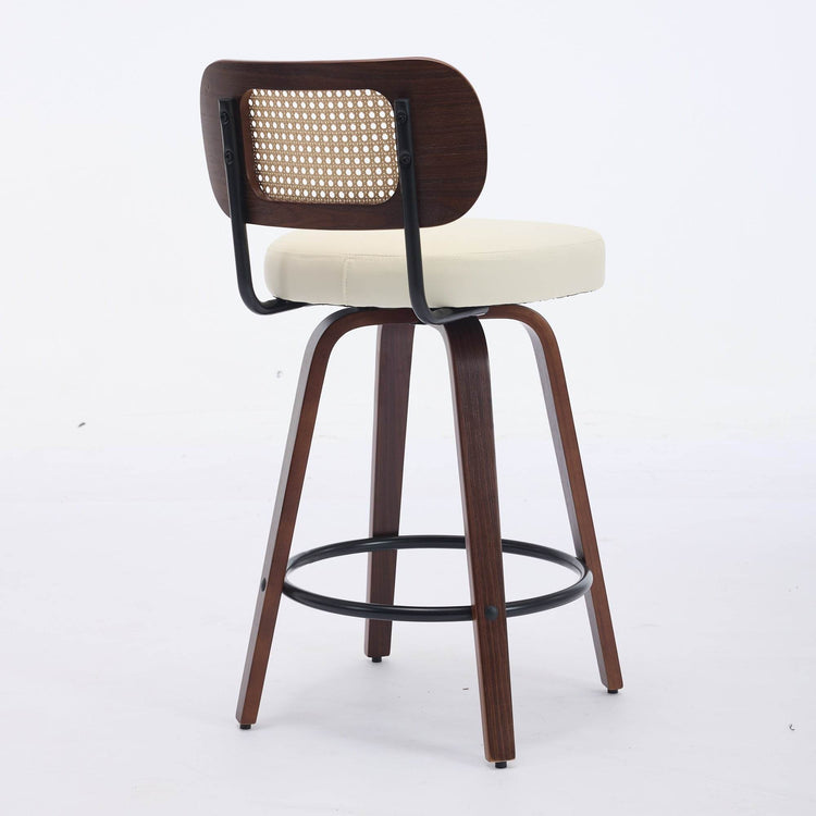 MLNshops Swivel Bar Stools for Kitchen Island with Cushioned Seat