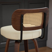 MLNshops Swivel Bar Stools for Kitchen Island with Cushioned Seat