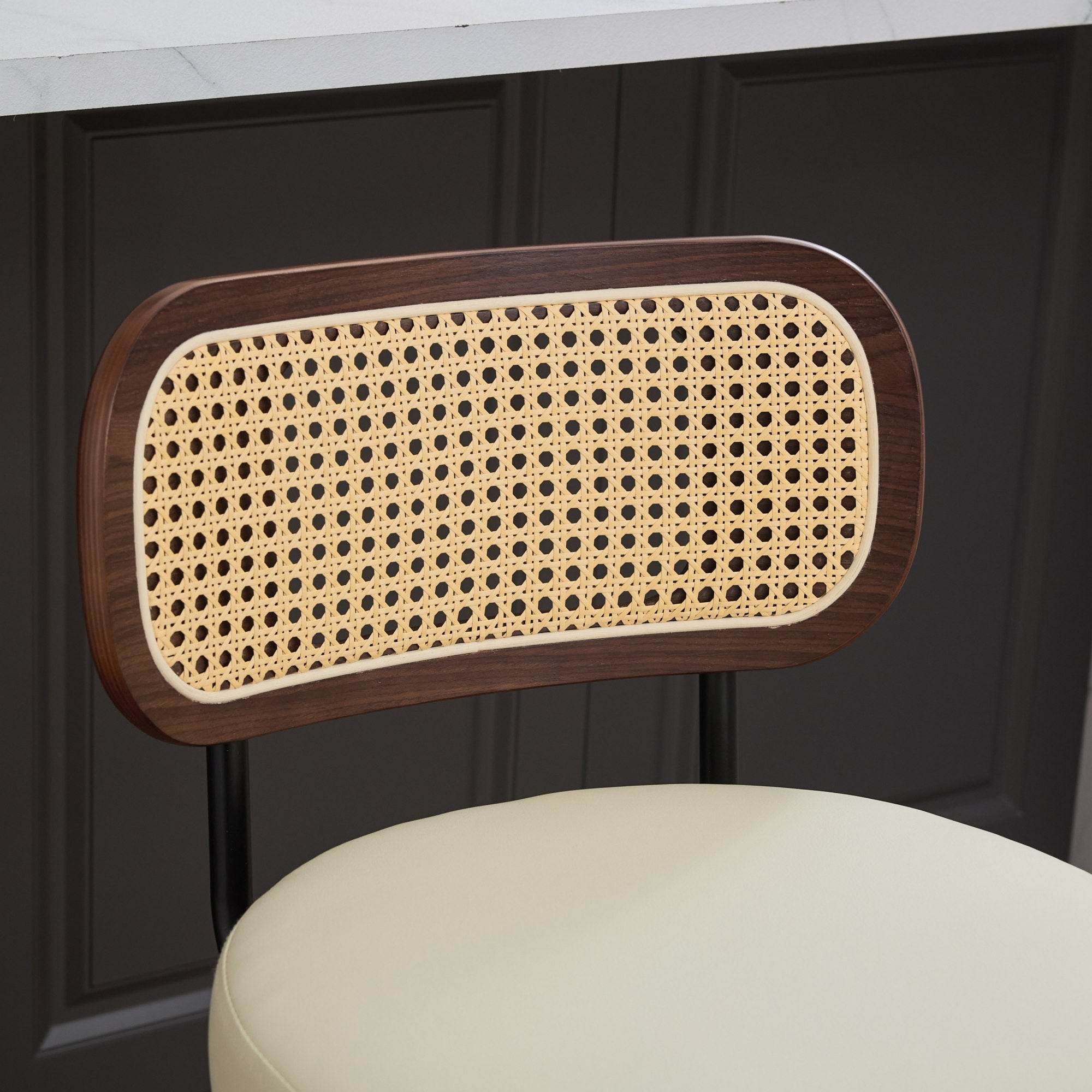 MLNshops Swivel Bar Stools for Kitchen Island with Cushioned Seat