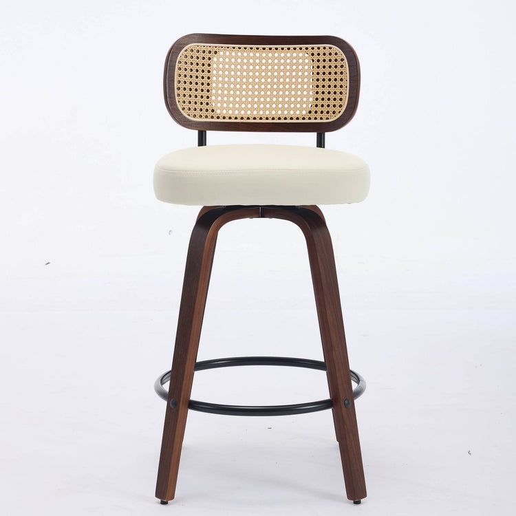 MLNshops Swivel Bar Stools for Kitchen Island with Cushioned Seat