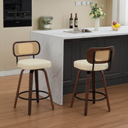 MLNshops Swivel Bar Stools for Kitchen Island with Cushioned Seat Default