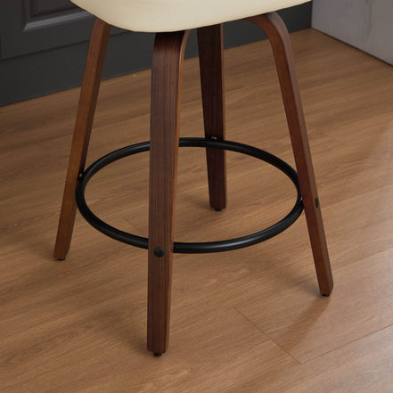 MLNshops Swivel Bar Stools for Kitchen Island with Cushioned Seat