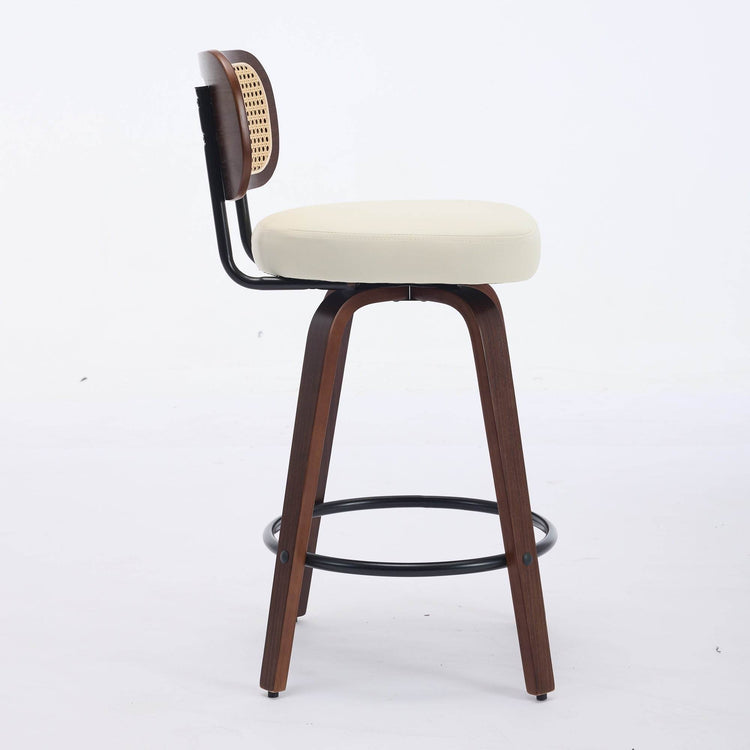 MLNshops Swivel Bar Stools for Kitchen Island with Cushioned Seat