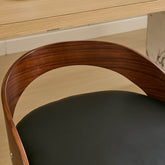 MLNshops Swivel Bar Stools Set of 2 with Wooden Frame