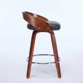 MLNshops Swivel Bar Stools Set of 2 with Wooden Frame
