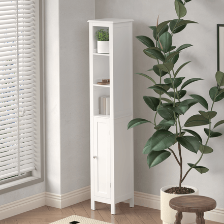 MLNshops Tall Bathroom Storage Cabinet - Stylish & Functional
