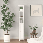 MLNshops Tall Bathroom Storage Cabinet - Stylish & Functional