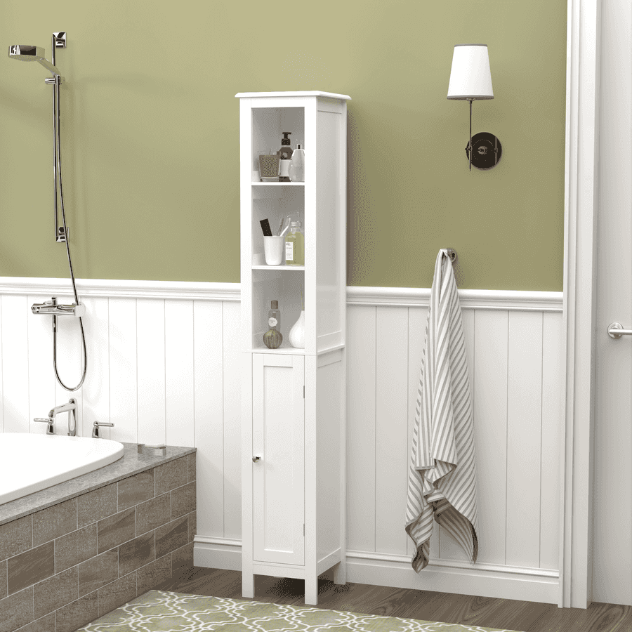 MLNshops Tall Bathroom Storage Cabinet - Stylish & Functional