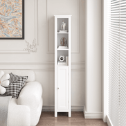 MLNshops Tall Bathroom Storage Cabinet - Stylish & Functional