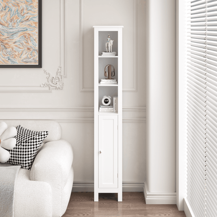 MLNshops Tall Bathroom Storage Cabinet - Stylish & Functional