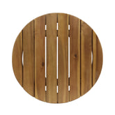 MLNshops 3-Piece White Teak Patio Set for Outdoor Relaxation