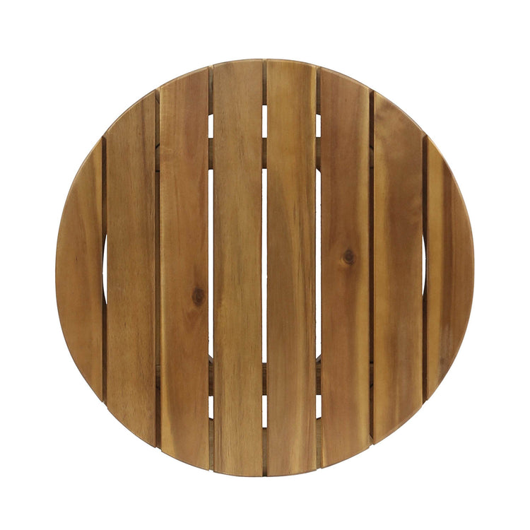 MLNshops 3-Piece White Teak Patio Set for Outdoor Relaxation