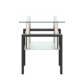 MLNshops Tempered Glass Coffee Table for Modern Living