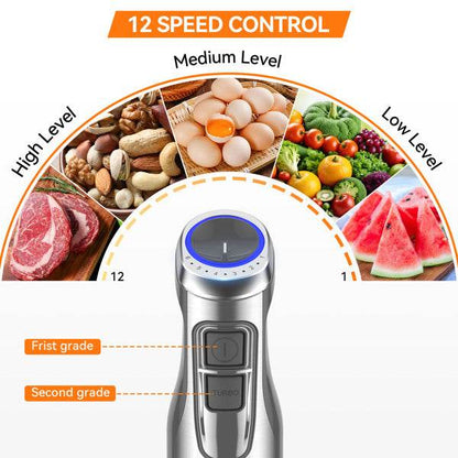 MLNshops 1000W Immersion Hand Blender with Attachments