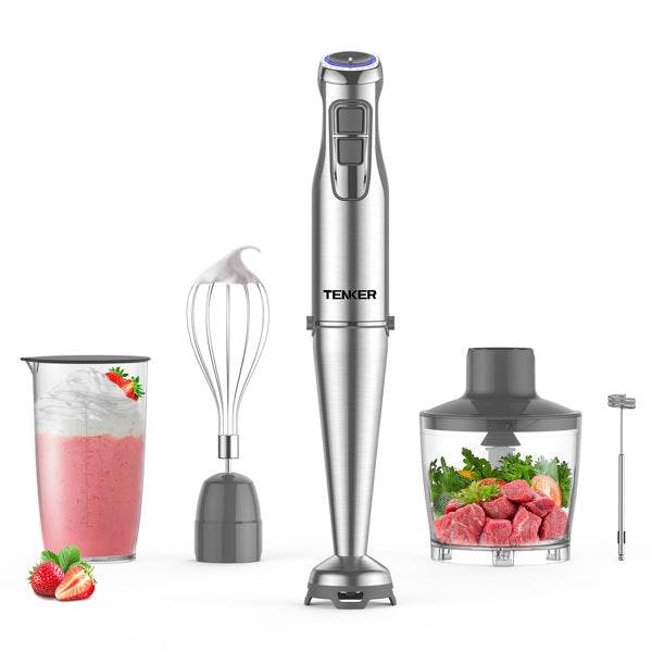 MLNshops 1000W Immersion Hand Blender with Attachments