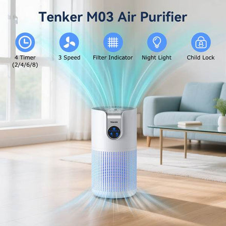 Air Purifier with Aromatherapy Feature by Tenker