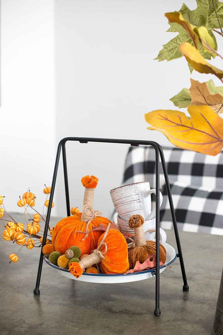 MLNshops Thanksgiving Table Centerpiece Pumpkins Ornament Set