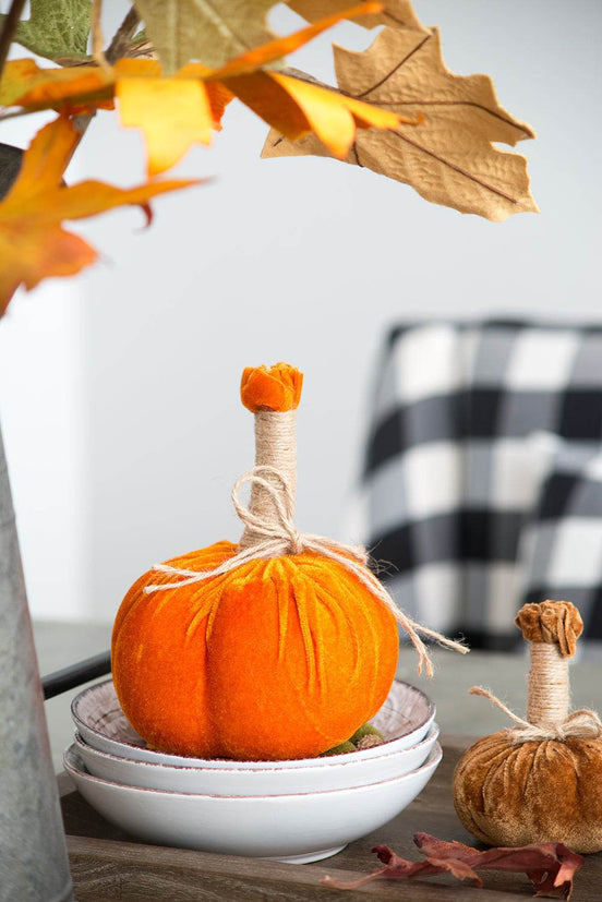 MLNshops Thanksgiving Table Centerpiece Pumpkins Ornament Set