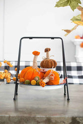 MLNshops Thanksgiving Table Centerpiece Pumpkins Ornament Set