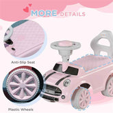 mlnshops Toddler Ride-On Car with Horn - Pink