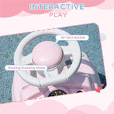 mlnshops Toddler Ride-On Car with Horn - Pink