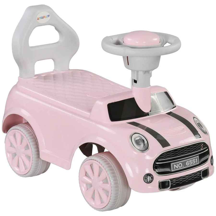 mlnshops Toddler Ride-On Car with Horn - Pink