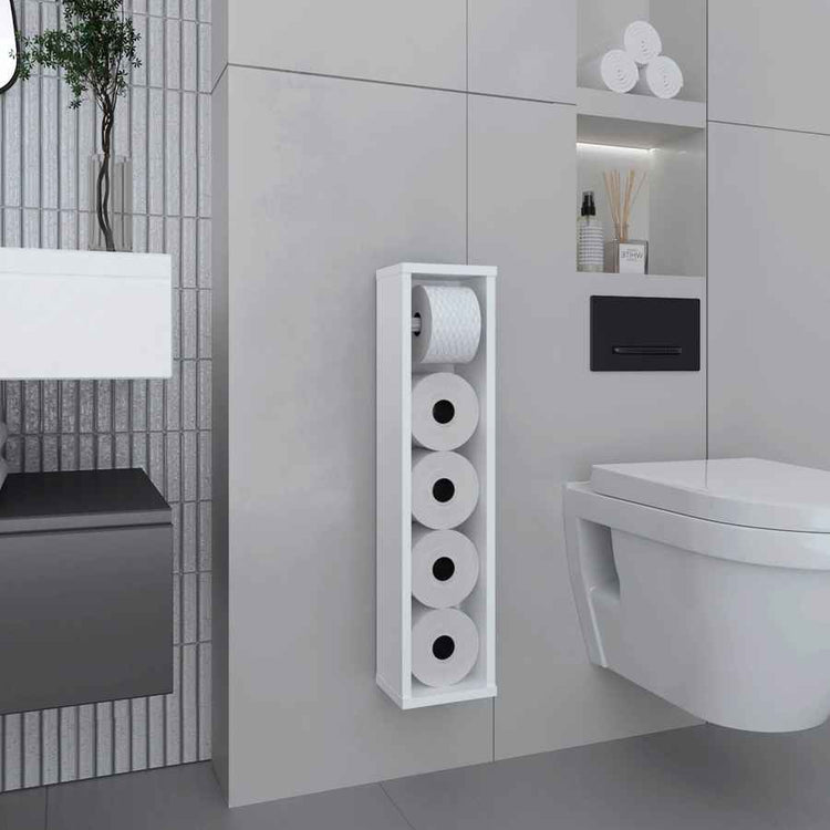 MLNshops Toilet Paper Holder with Shelf for Bathroom Default