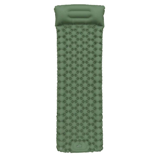 MLNshops lightweight inflatable camping pad with Pillow Green