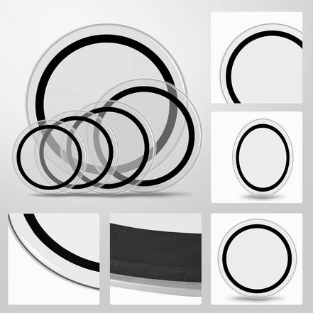 mlnshops Transparent Drum Heads Set for Superior Sound