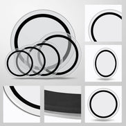 mlnshops Transparent Drum Heads Set for Superior Sound Default Title