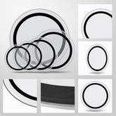 mlnshops Transparent Drum Heads Set for Superior Sound Default Title