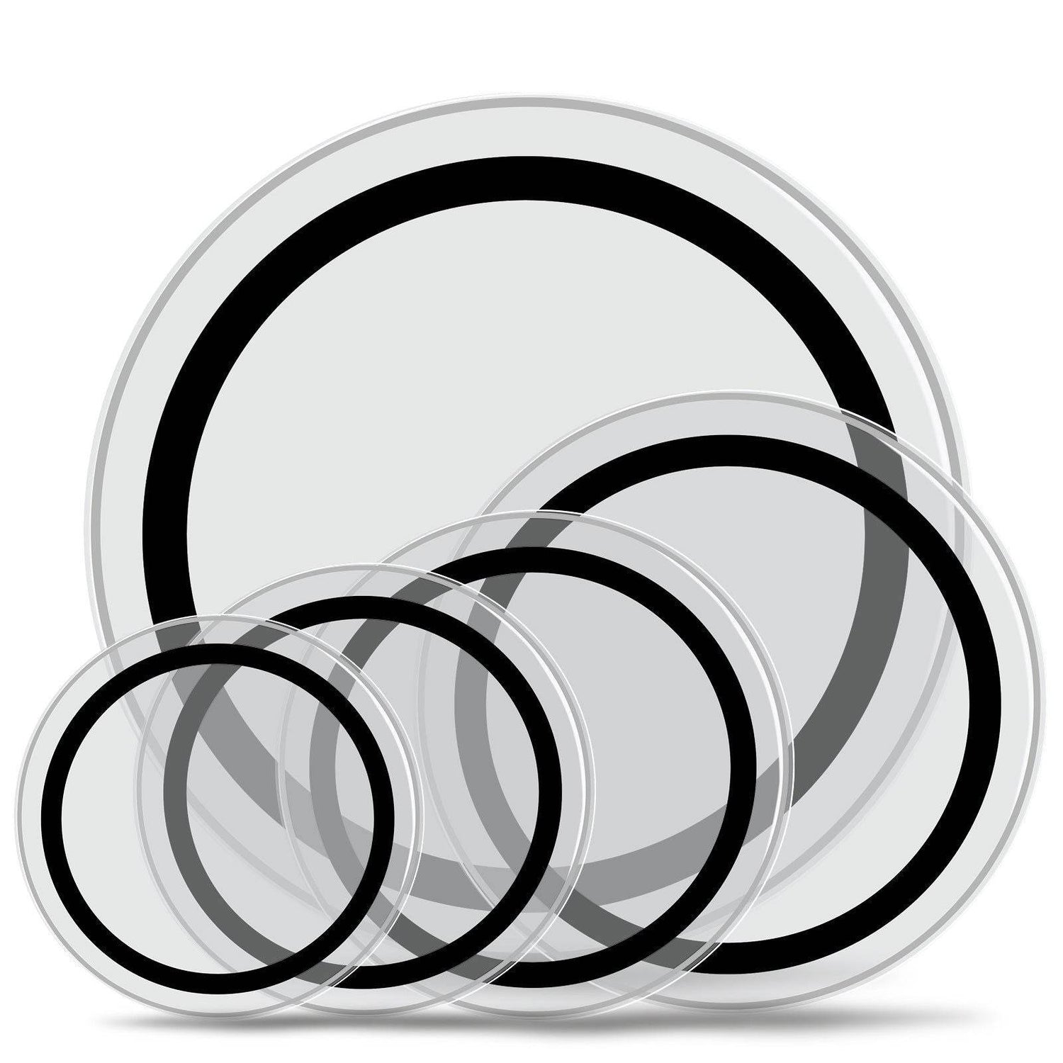 mlnshops Transparent Drum Heads Set for Superior Sound