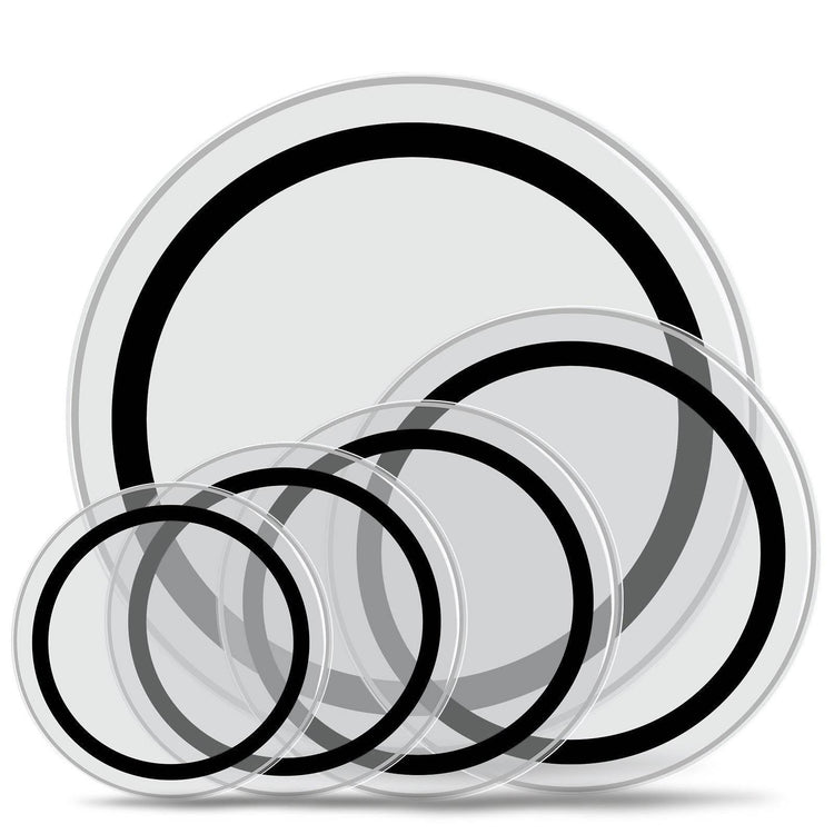 mlnshops Transparent Drum Heads Set for Superior Sound