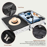 MLNshops 3 Piece Hard Shell Luggage Set with USB Port