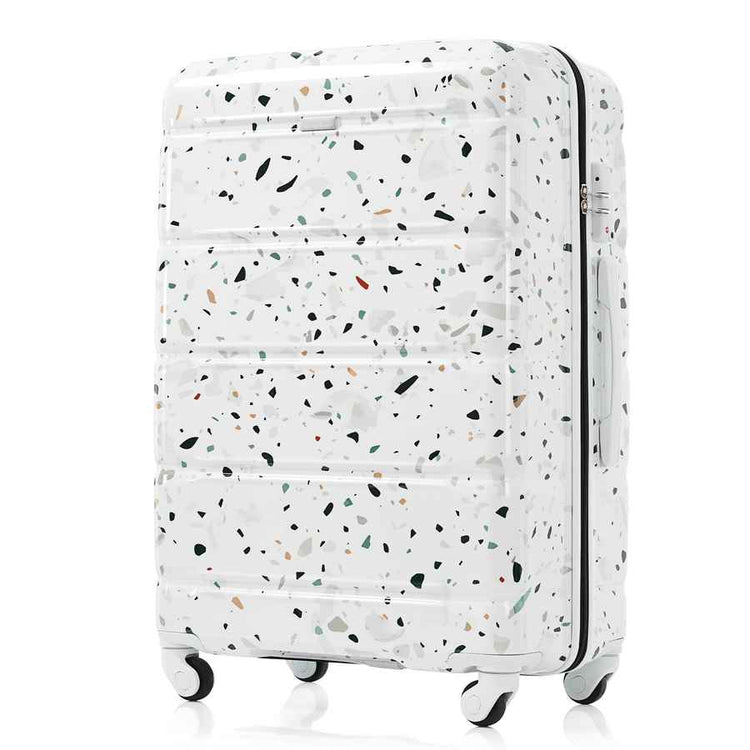 MLNshops 3 Piece Hard Shell Luggage Set with USB Port