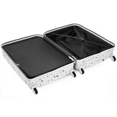 MLNshops 3 Piece Hard Shell Luggage Set with USB Port