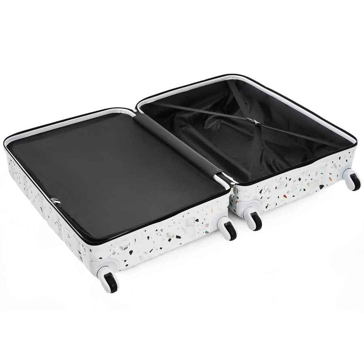 MLNshops 3 Piece Hard Shell Luggage Set with USB Port