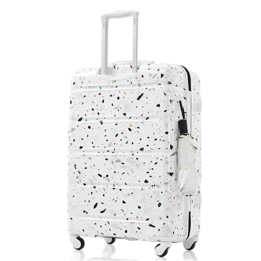 MLNshops 3 Piece Hard Shell Luggage Set with USB Port