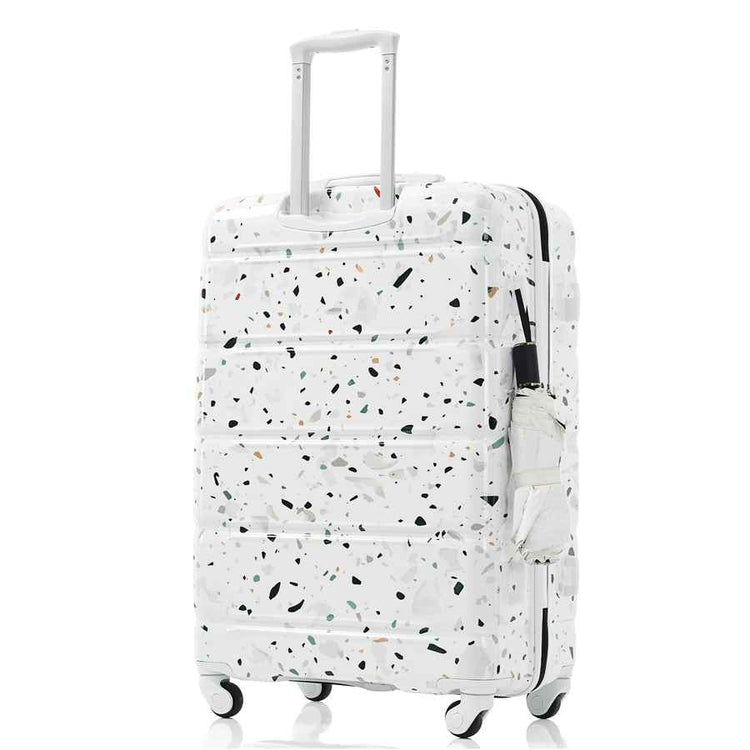 MLNshops 3 Piece Hard Shell Luggage Set with USB Port