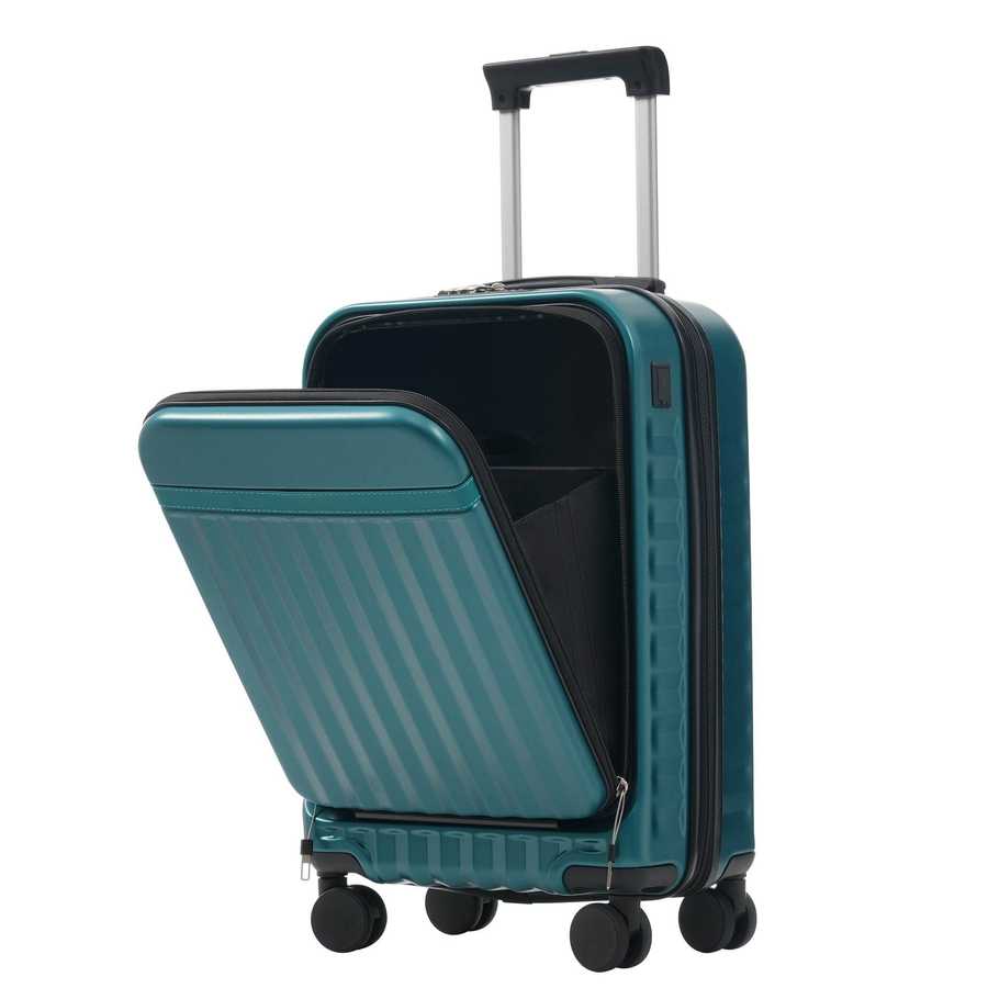 MLNshops expandable hardside suitcase with USB port - 3pc