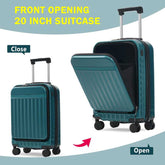 MLNshops expandable hardside suitcase with USB port - 3pc