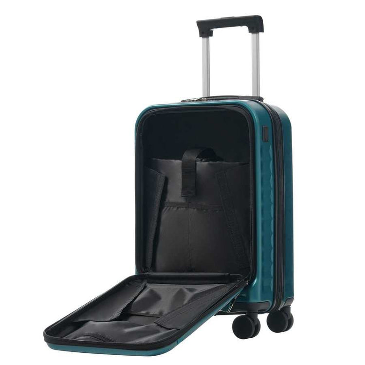 MLNshops expandable hardside suitcase with USB port - 3pc