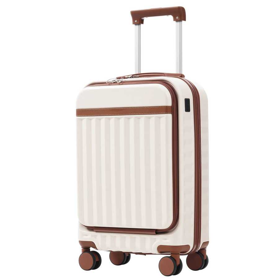 MLNshops 3-Piece front opening luggage set - Hardshell USB