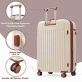 MLNshops 3-Piece front opening luggage set - Hardshell USB