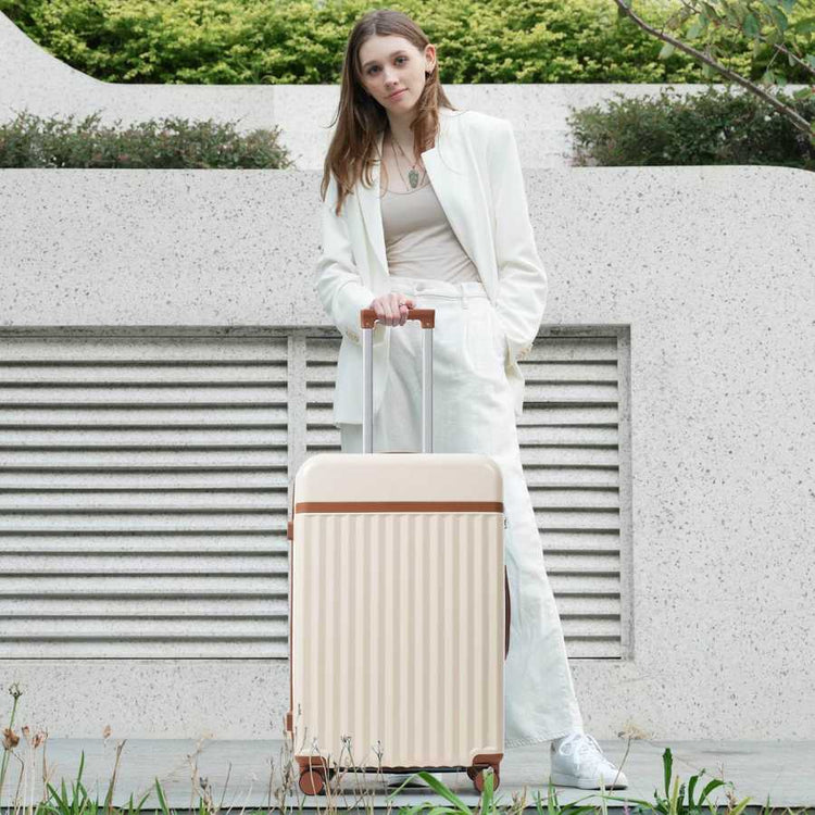 MLNshops 3-Piece front opening luggage set - Hardshell USB