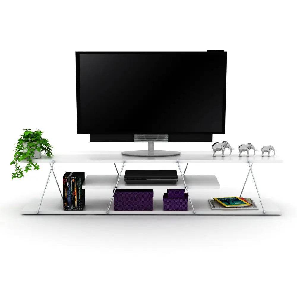 MLNshops 56 Inch TV Stand with Shelves - Sleek Design